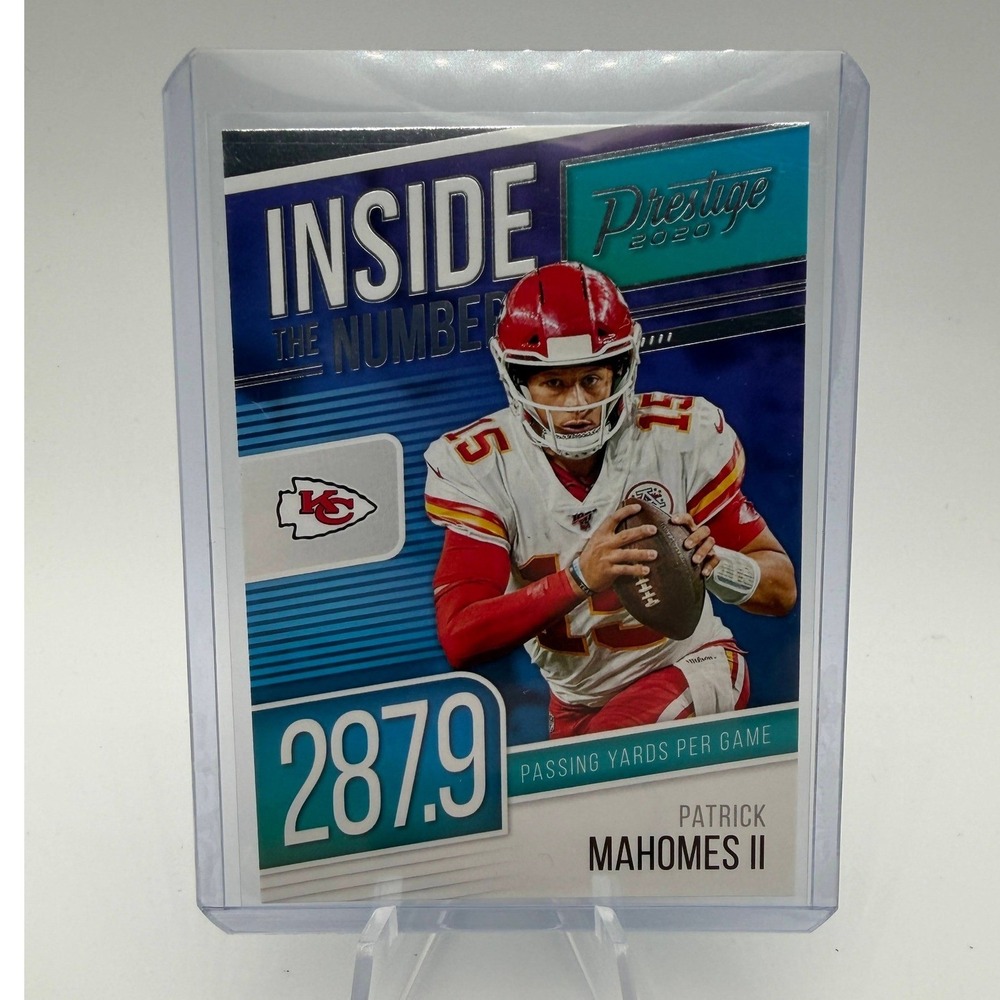 Patrick‎ Mahomes II 2020 Panini Prestige Inside the Numbers IN-PM Chiefs Card